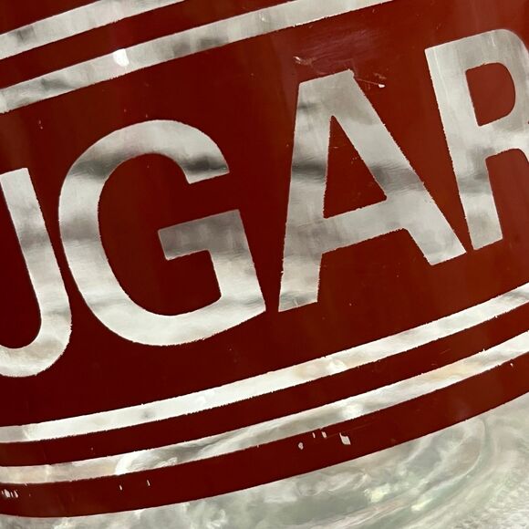 Vintage Owens Illinois Glass Co 1970s Glass Sugar Canister Jar MCM - Picture 6 of 8